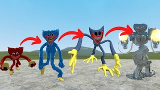 All Huggy Wuggy Transformations in Garry's Mod | Mecha Huggy Wuggy |