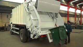 Professional 4×2 Garbage Collection Truck 10-12 CBM Rubbish Bin Truck