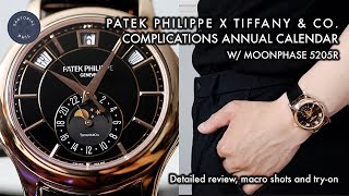 Patek Philippe x Tiffany & Co. Annual Calendar w/Moon Phase Rose Gold Men's Watch 5205R: Details