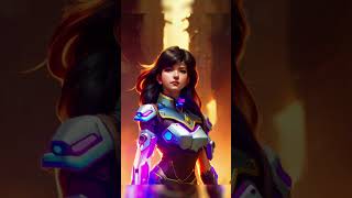 ASKING AN AI TO CREATE DVA #shorts #gaming #overwatch