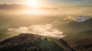 Alba al Sacrario ai caduti della Garfagnana