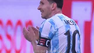 el momento de Messi en el final de partido.