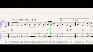 Oh Christmas Tree (Ukulele Tab, Moderato)