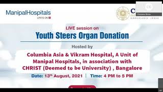 Organ Donation Day | Christ University | Youth Steers Organ Donation