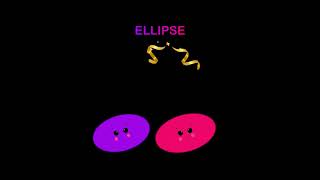 Ellipse Shapes Dancing - Happy Star Dancing #shorts