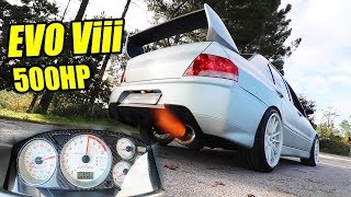 500 HP MITSUBISHI EVOLUTION 8 🔥🔥😱