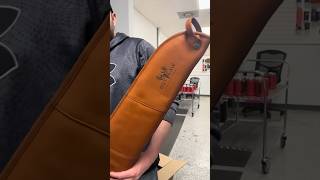 Watch as we engrave our leather sporting case