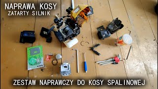 Naprawa kosy spalinowej - zestaw naprawczy kosy spalinowej (remont silnika kosy spalinowej)