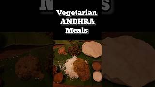 Vegetarian Andhra Meals on Banana Leaf - One of my favorite cuisines #andhrafood #vegetarianmeals