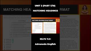 IELTS 7.5+ | Unit 2 - Ultimate Guide to IELTS Matching Headings | Exam Success Tips (P1/10)