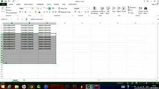 How to Insert multiple rows in excel 2013.