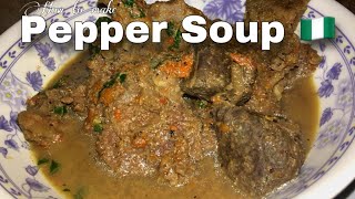 How to make NIGERIAN PEPPER SOUP | Spicy pepper soup recipe