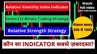 Relative Volatility Index Indicator | Relative Strength | Seven CCI Binary Trading Strategy ||