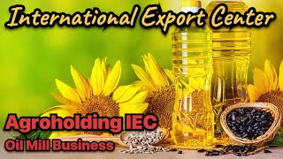 Sunflower oil business. Butter churn. Agribusiness. Agroholding IEC.