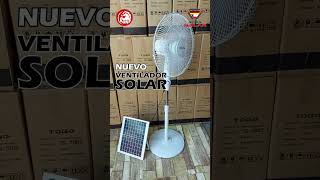 Ventilador de Pie 16" con Panel Solar 12W Mod. WG-168