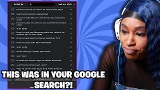 AuriTheMermaid Reacts To Her Community WILDEST Google Searches 😲