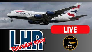 🔴LIVE plane spotting @ London Heathrow airport🔴 Thursday show #live #aviation #planes #livestream