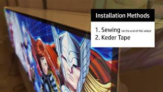 HP how to install fabric in a SEG frame