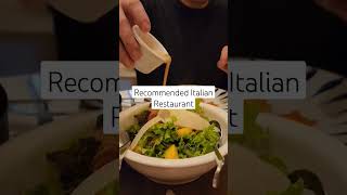 RECOMMENDED ITALIAN RESTAURANT | PARMIGIANO #youtubeshorts #shortvideo #shorts