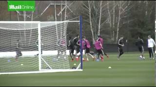 Chelsea train ahead of Champions League clash