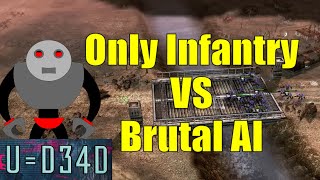 Beat Brutal AI with ONLY INFANTRY Challenge (C&C 3 Kane's Wrath)