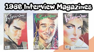 Interview Magazines 1986 Part 1 (Catherine Oxenberg, Robin Williams, Tom Cruise)