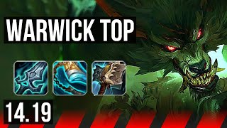 WARWICK vs VOLIBEAR (TOP) | Legendary, 11/3/7 | EUW Master | 14.19