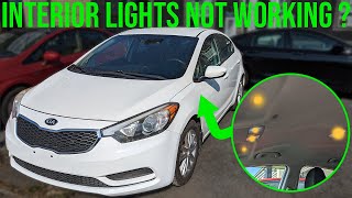 No Interior Lights Working? Fixed! - Kia Forte (2014-2018)