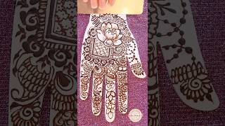 Henna scraping ASMR || Floral mehndi design || #tiktok #viral #asmr #shorts #mehndi #asmrsound