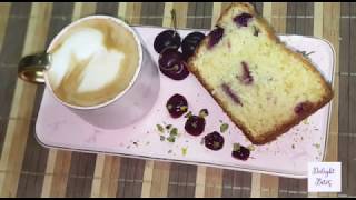 Fluffy delicious Cherries Cake    كيكة الكريز اللذيذة الهشة