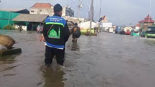 Jalan kaligawe semarang banjir parah 2018