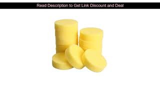 Discount  12PCS Wax sponges Round Car Polish Sponge Car Wax Foam Sponges Applicator Pads for Clean