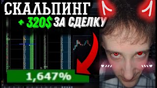 +320$ ЗА ОДНУ СКАЛЬПИНГ СДЕЛКУ | Торговля на пробой уровня | Трейдинг криптовалют | Cscalp | Binance