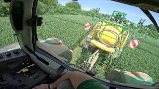 Cab view | John Deere 6155M + John Deere M740