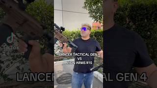 Lancer Tactical Gen 4 vs Zion Arms R15 #shorts #shorts #airsoft #airsoftgi #milsim #gaming #toys