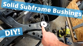 Making Solid Subframe Bushings for the S550 Subframe Swap