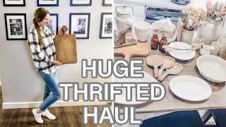 ✨YOU WON’T BELIEVE THESE FINDS✨ | HUGE THRIFTED HAUL | Neutral Antique Farmhouse Home