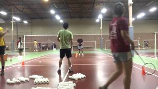 Badminton singles drills - lesson 1 (Kowi Chandra)