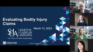 Evaluating Bodily Injury Claims Webinar