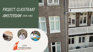 Project- Cliostraat in Amsterdam (oud-zuid).