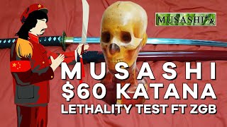 How Lethal is the Musashi $59.99 Katana vs Zombie Go Boom Ivan