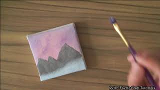 Mini Paining (fast motion) Mountain Lake