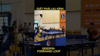 Sidespin FH Topspin #shorts #bongban #pingpong #tabletennis #sidespinforehandloop #mekongtabletennis