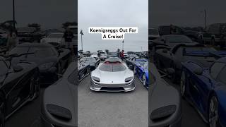 Koenigsegg Cruise Joined By Aston Martin Valkyrie! #shorts