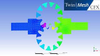 CFX Berlin-Video: CFD Results of a Broken Tooth in an External Gear Pump