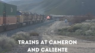 Trains on UP's Mojave Sub: Caliente and Cameron