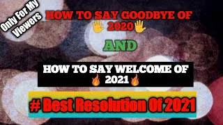 BEST RESOLUTION OF 2021 || NEW YEAR SPECIAL || New Video 2021