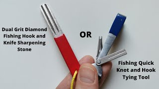 Dual Grit Diamond Fishing Hook and Knife Sharpening Stone - Do You Actually Need One? [4K]