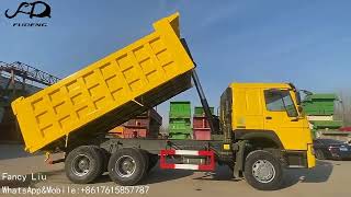 competitive price durable good condition second hand howo dump truck for sand and stone transport.