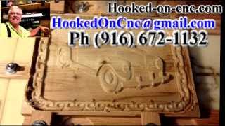 Photo to 3D Wood Carving-1940 Plymouth Convertible